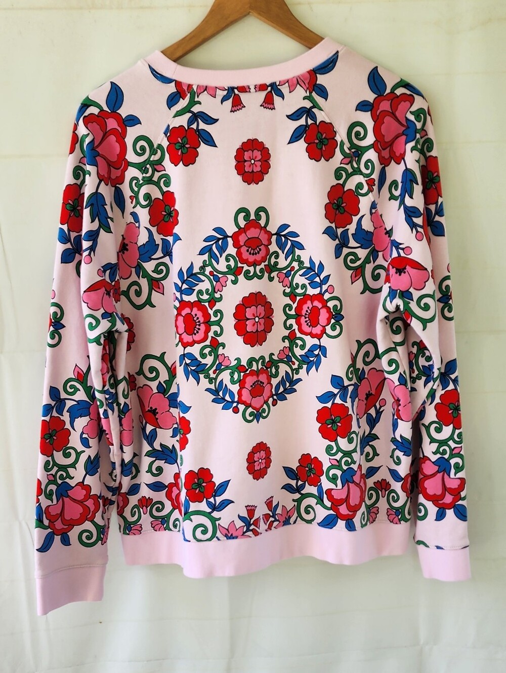 Boden Pink Floral Print Sweatshirt - Picture 10 of 12